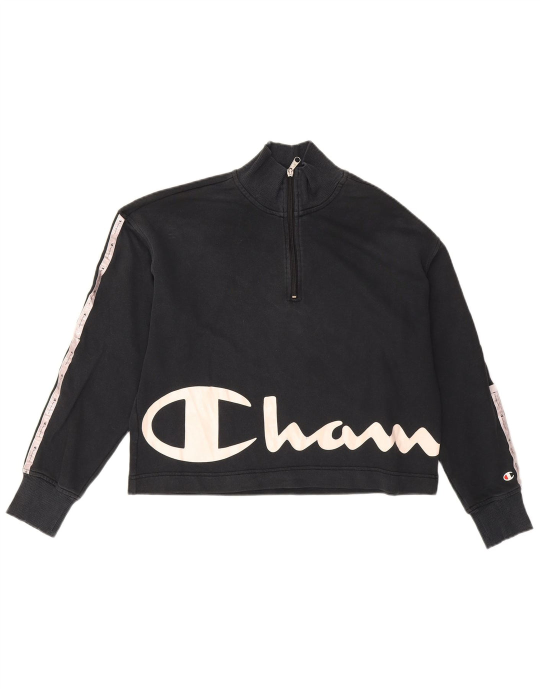 Felpa con grafica oversize da donna Champion, taglia UK 16, grande, nera
