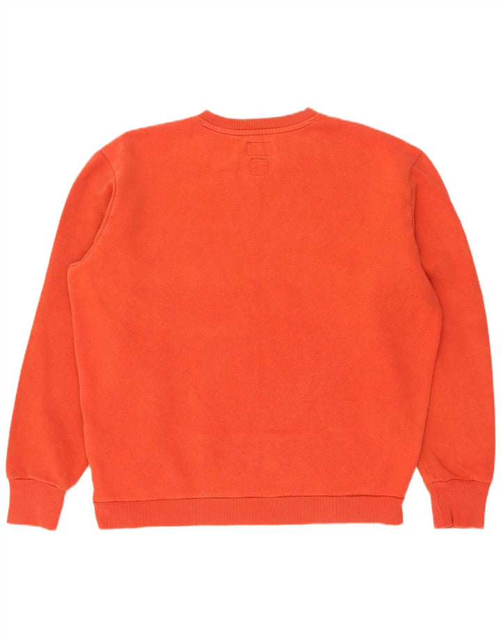 Felpa grafica da uomo Superdry Maglione cotone arancione medio