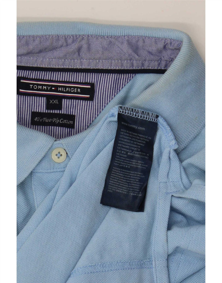 Polo da uomo Tommy Hilfiger 2XL in cotone blu