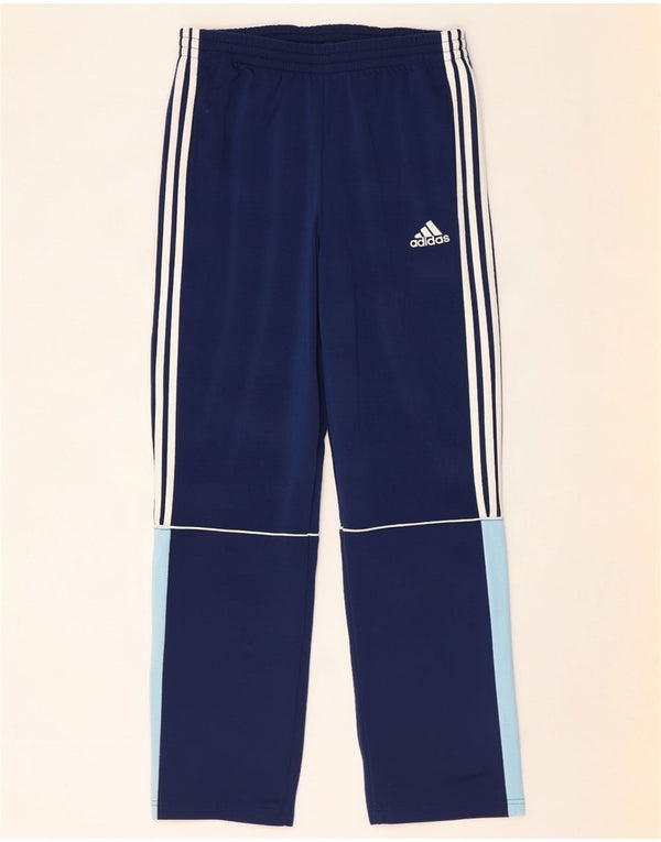 Pantaloni da tuta da uomo Adidas UK 44/46 Large Blu Navy Colourblock