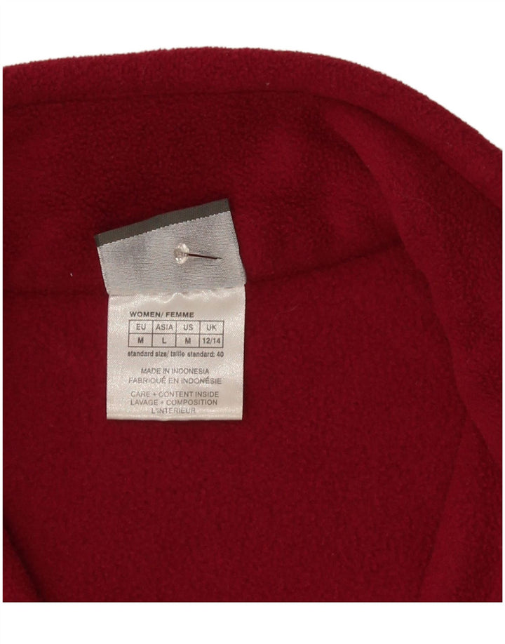 Giacca in pile da donna Jack Wolfskin UK 12/14 Poliestere bordeaux medio