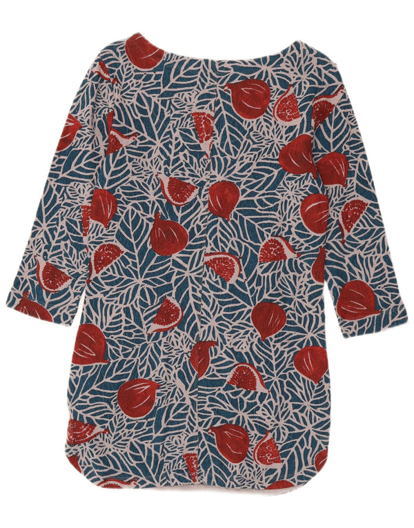 Top tunica con maniche a 3/4 da donna di White Stuff UK 8 piccolo floreale multicolore