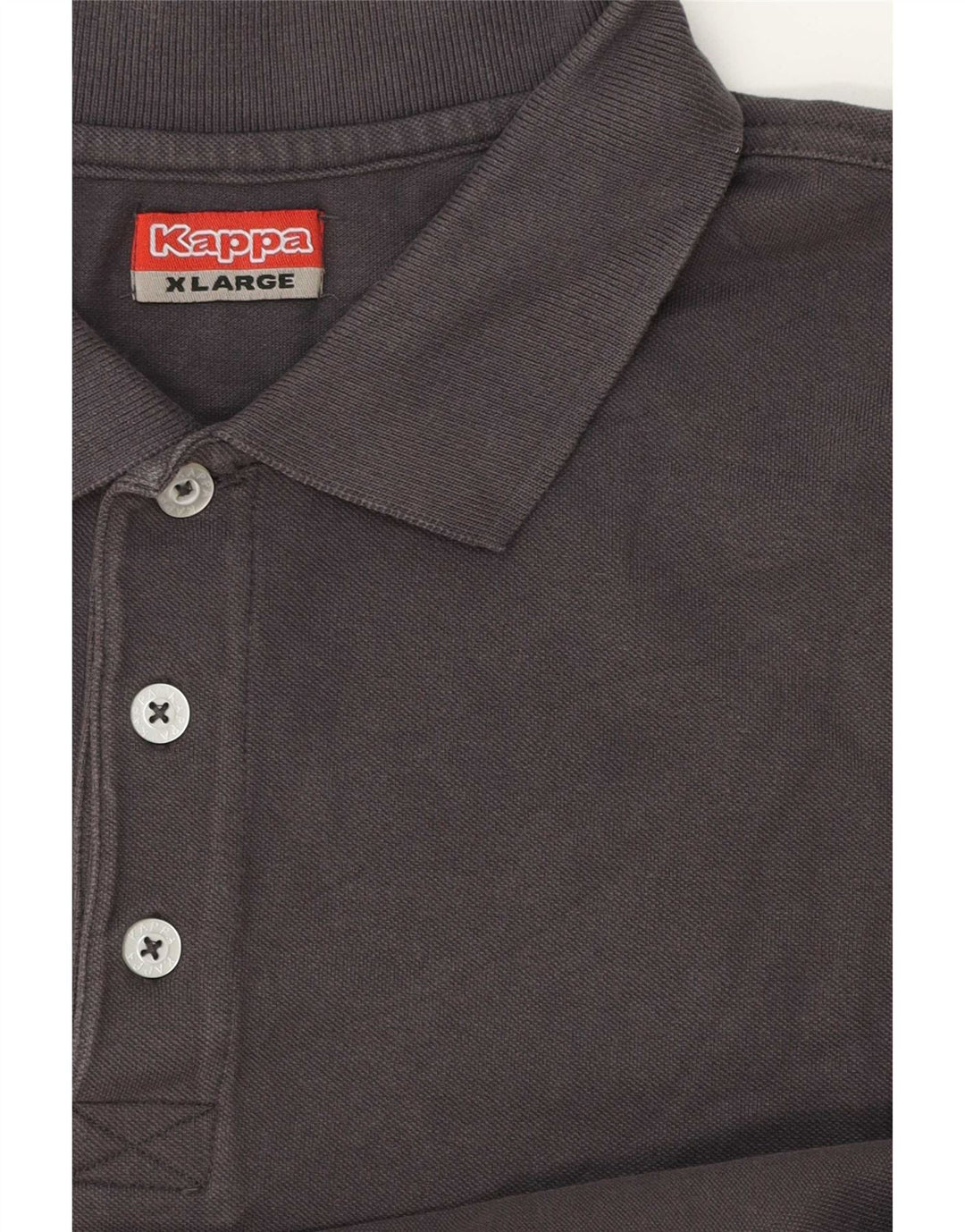Polo Kappa Uomo XL Cotone Grigio