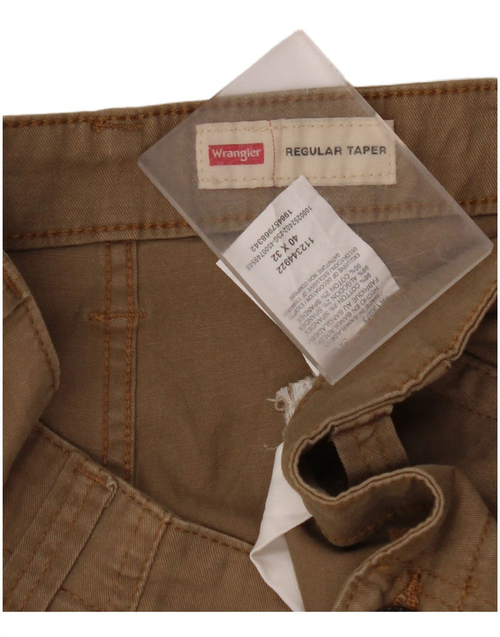 Pantaloni cargo affusolati regolari da uomo WRANGLER W40 L32 in cotone beige