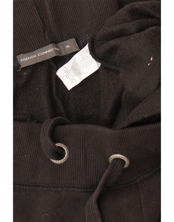 FRENCH CONNECTION Pantaloni da tuta da uomo Joggers XL Cotone nero