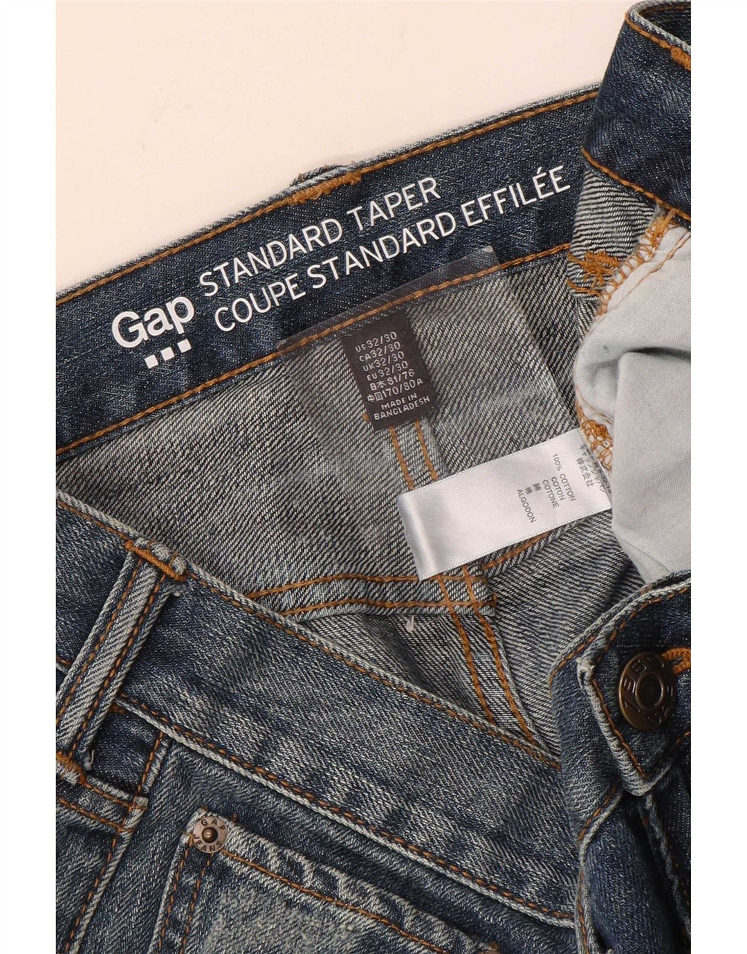 Jeans affusolati standard da uomo Gap W32 L30 in cotone blu