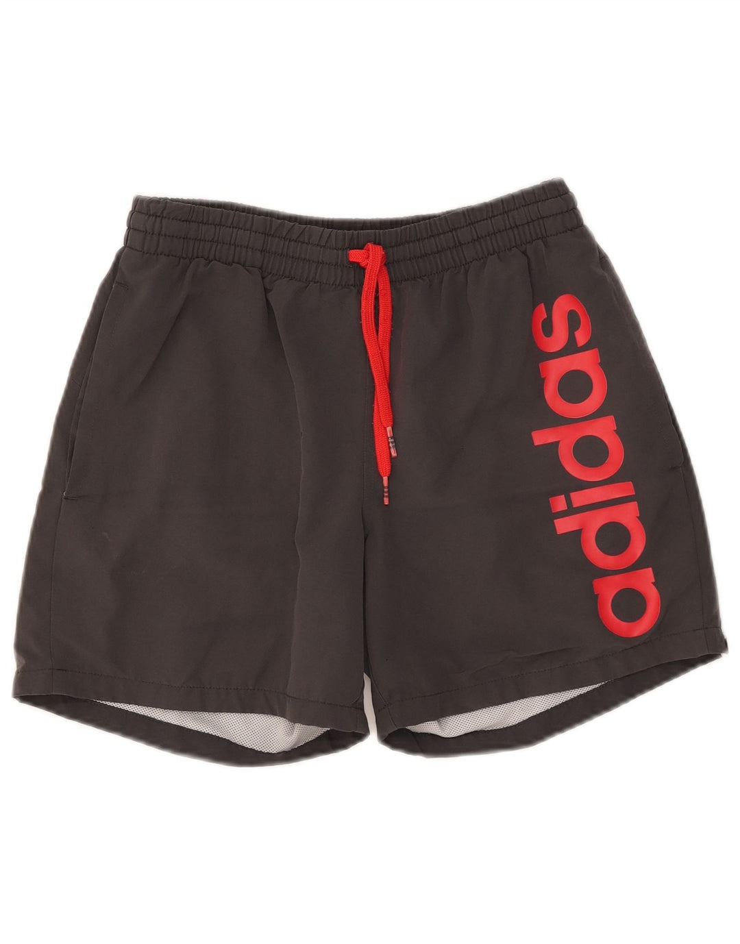 Pantaloncini sportivi Adidas Climalite Graphic da uomo piccoli in poliestere grigio