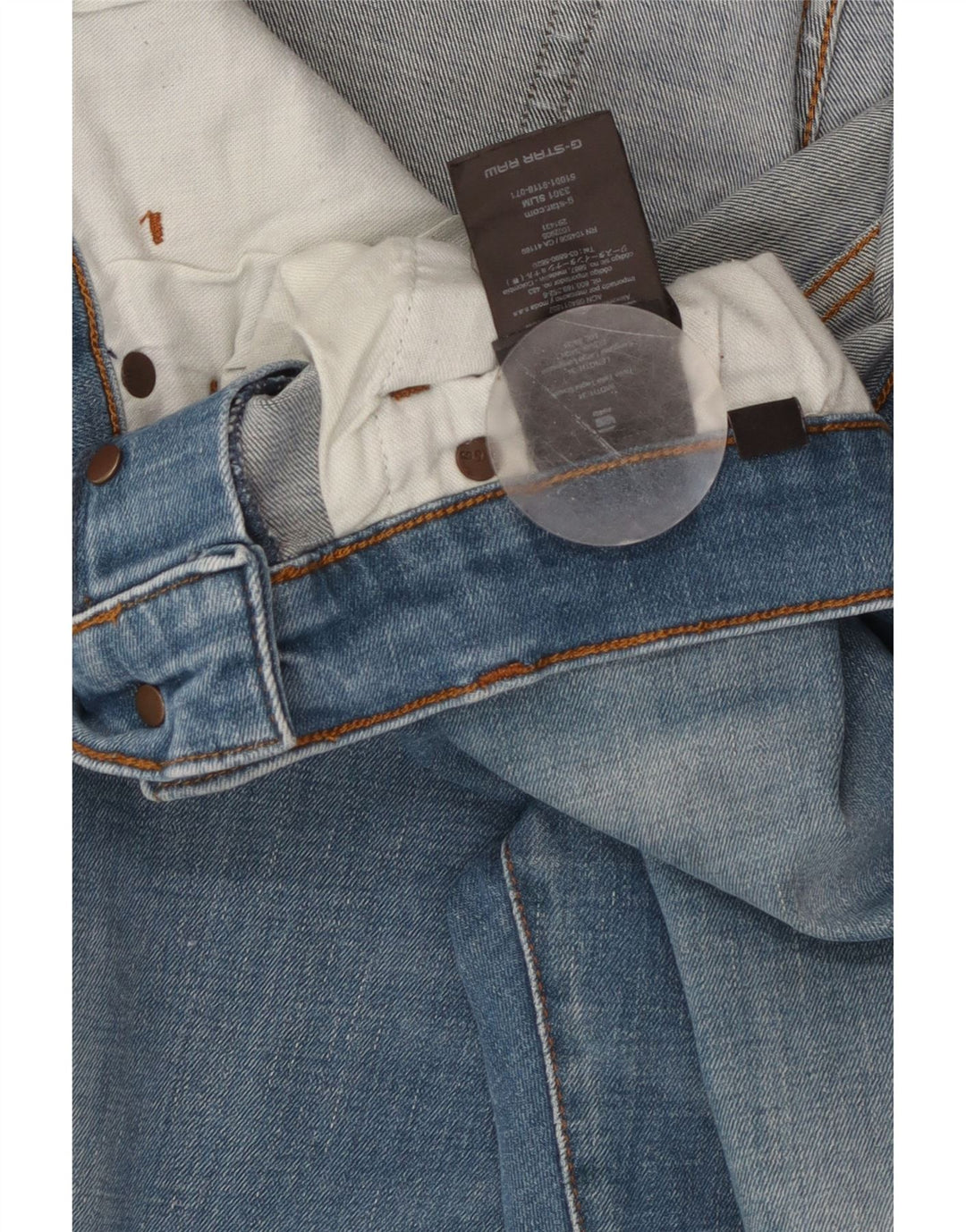Jeans slim da uomo G-STAR 3301 W34 L34 cotone blu