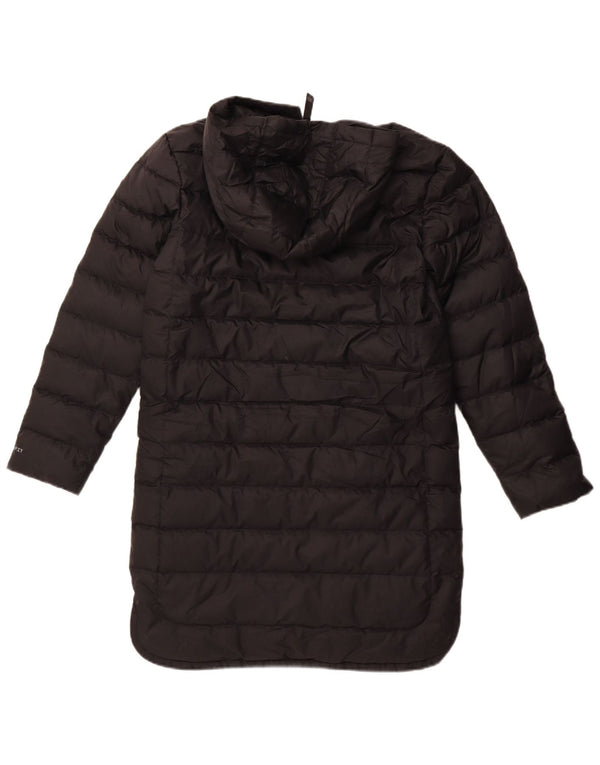 Cappotto imbottito ampio con cappuccio Nike Therma-Fit da donna UK 6 XS poliestere nero