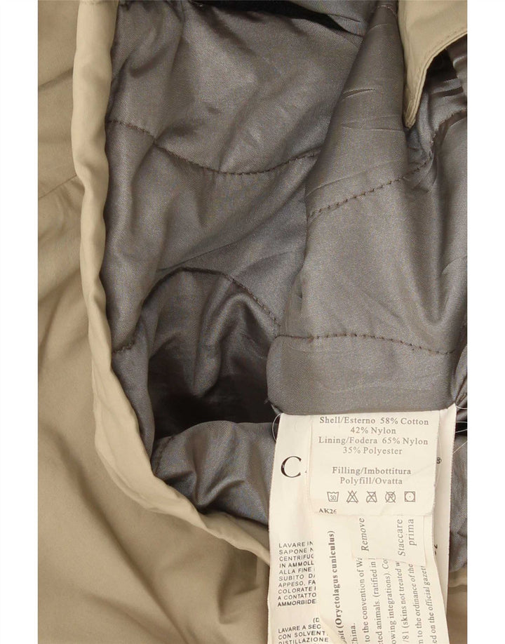 Canadiens Cappotto imbottito con cappuccio da uomo IT 48 Cotone beige medio