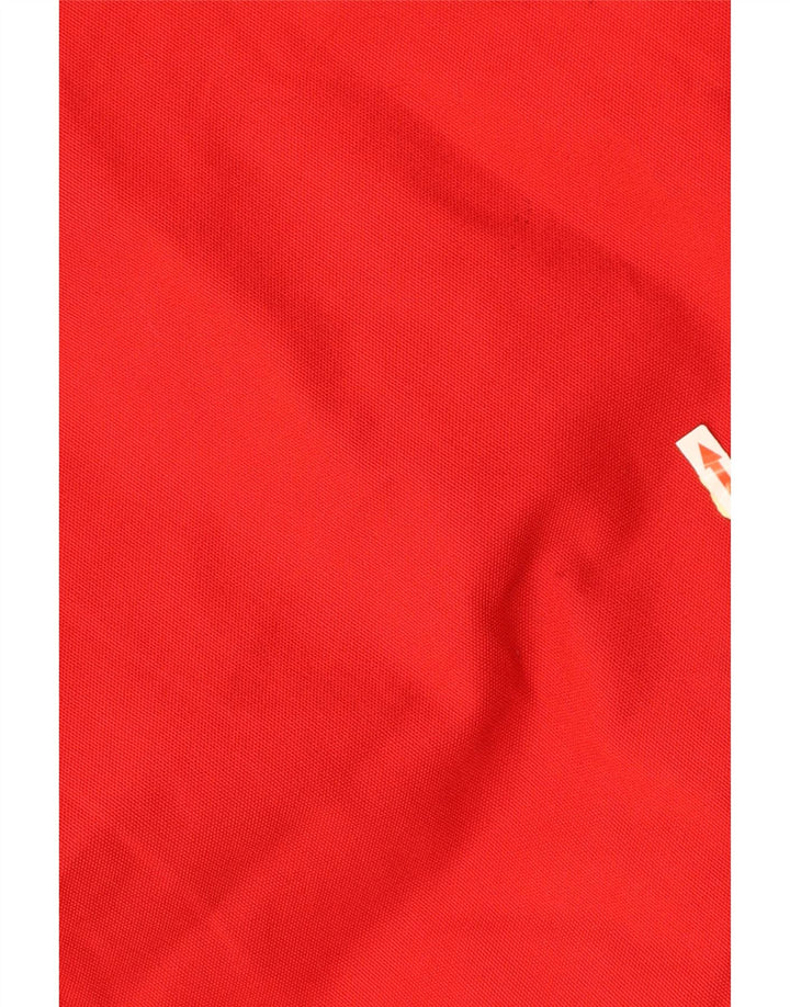 RICHLU Giacca imbottita con cappuccio Cruz da uomo UK 40 Large Rosso Colorblock Cotone