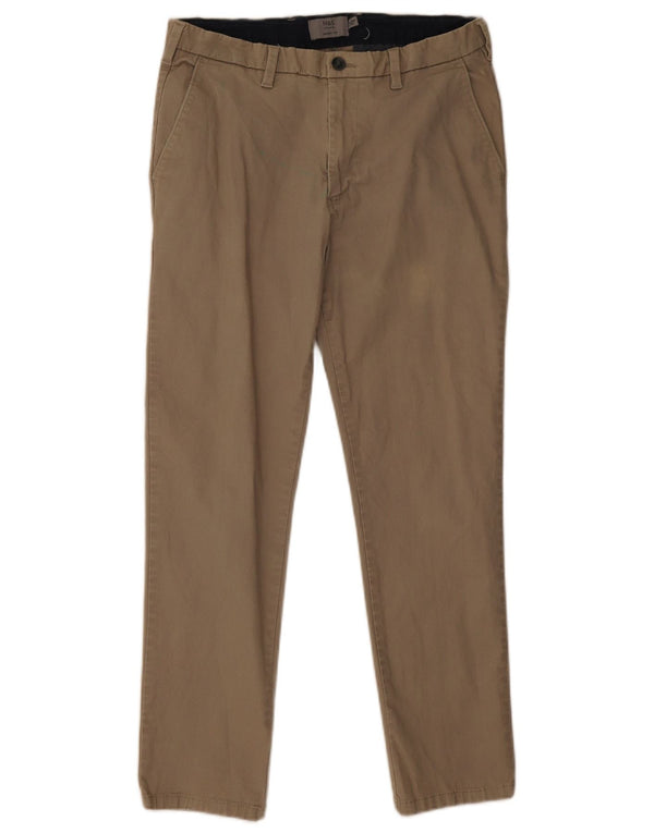 Pantaloni chino skinny da uomo Marks & Spencer W32 L29 cotone beige