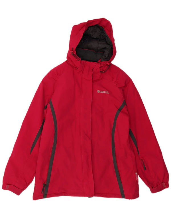 MOUNTAIN WAREHOUSE Giacca a vento da donna UK 14 Large Rosso Colorblock