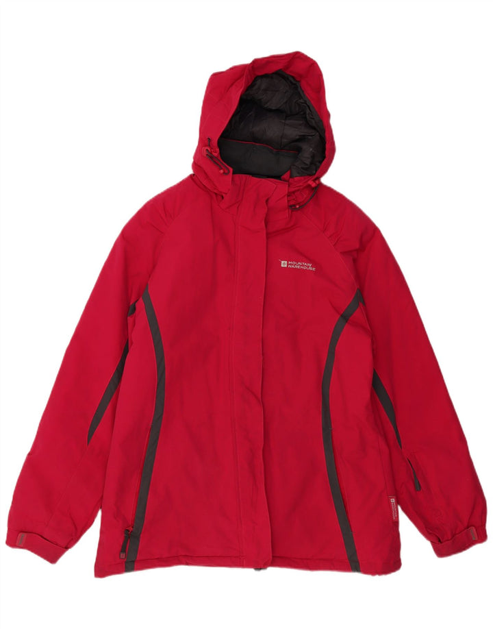 MOUNTAIN WAREHOUSE Giacca a vento da donna UK 14 Large Rosso Colorblock