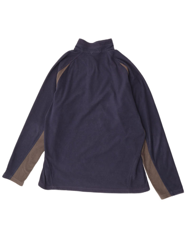 Maglione in pile da uomo The North Face con zip e collo XL, colore blu navy