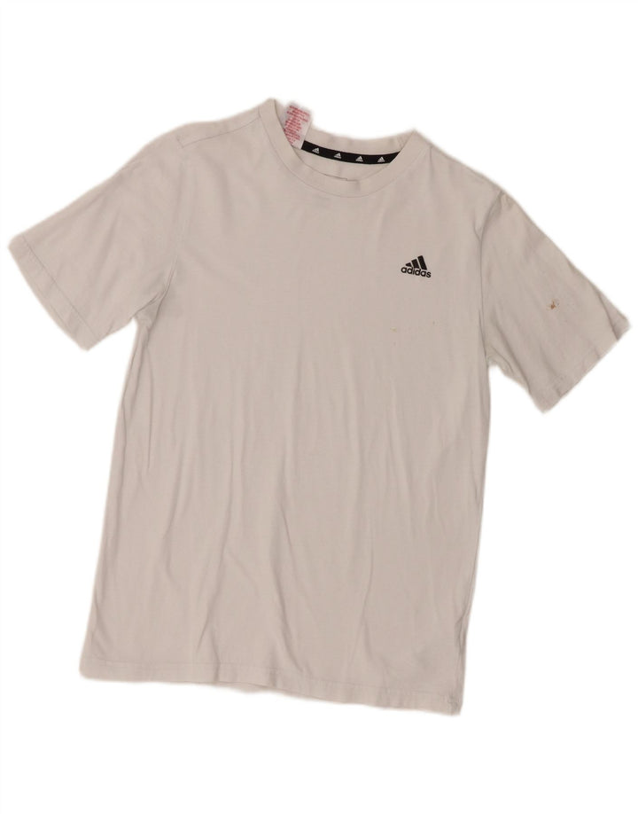 Maglietta Adidas Ragazzo Top 13-14 Anni Cotone Bianca