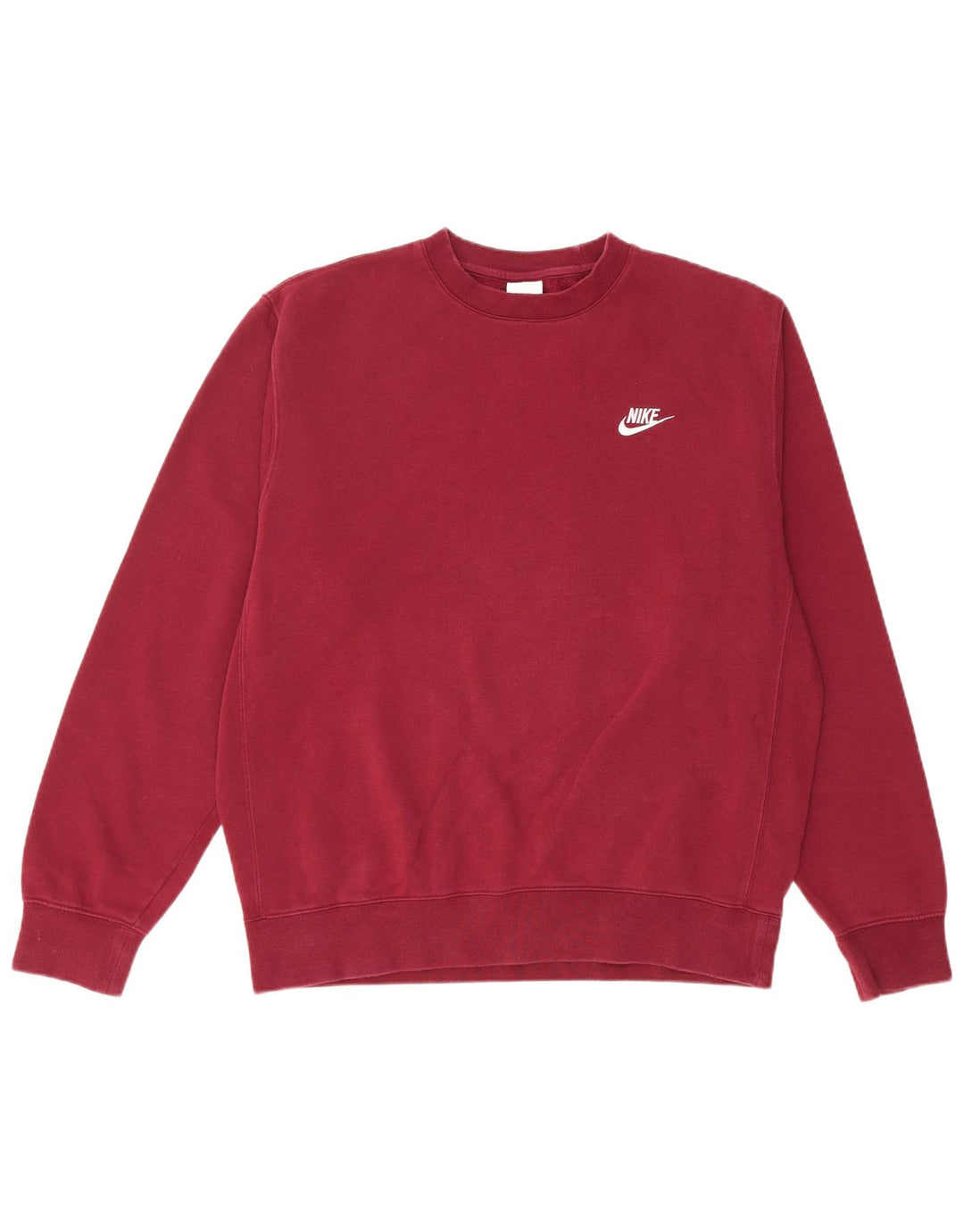 Felpa Nike da uomo in cotone bordeaux medio