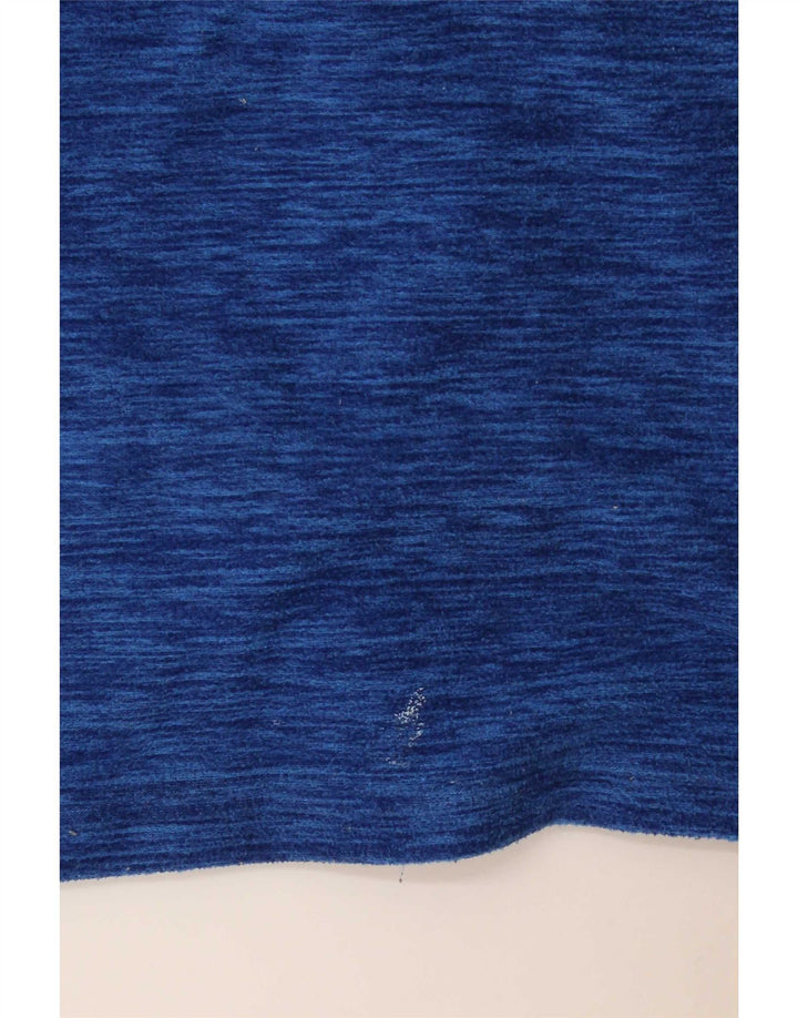 Maglione in pile da uomo con zip e collo Mountain Warehouse medio blu navy screziato