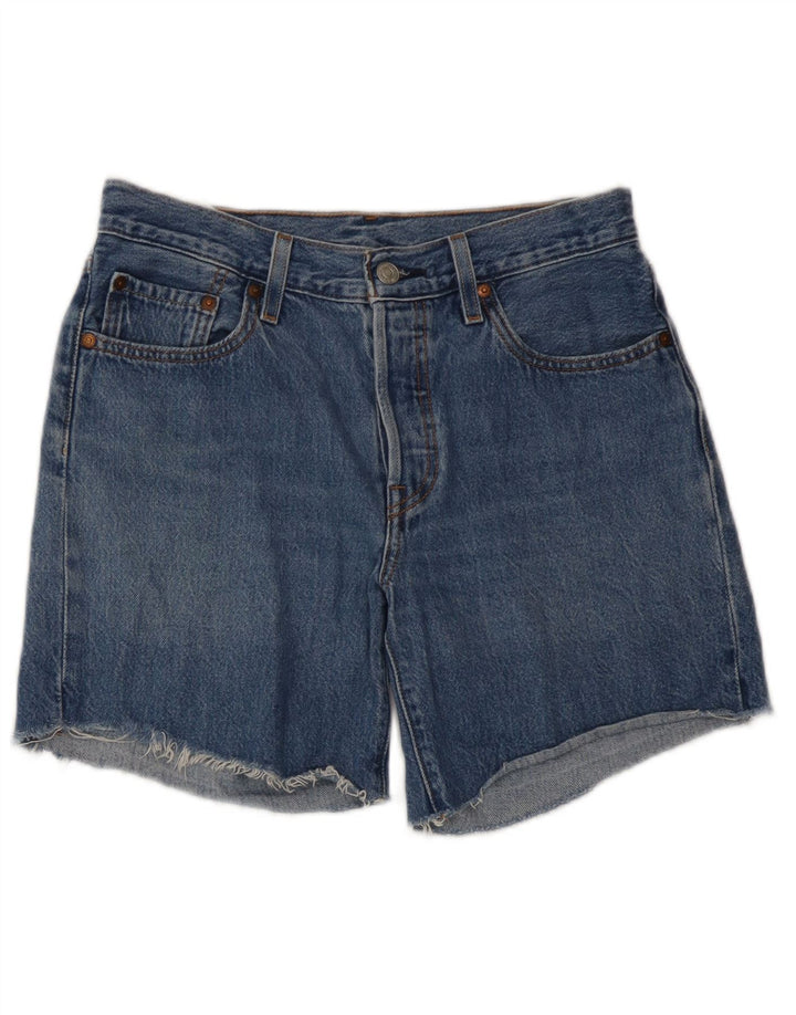 Pantaloncini di jeans Levi's 501 da donna W27 piccoli in cotone blu