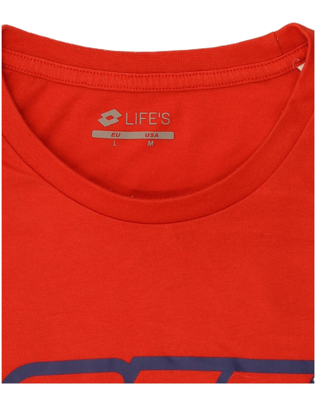 T-shirt grafica da uomo Lotto Top rossa media