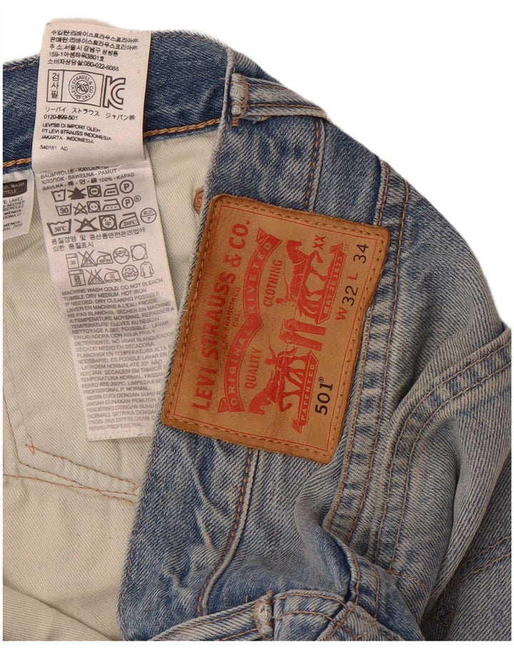 Levi's Uomo 501 Jeans dritti W32 L29 Cotone Blu