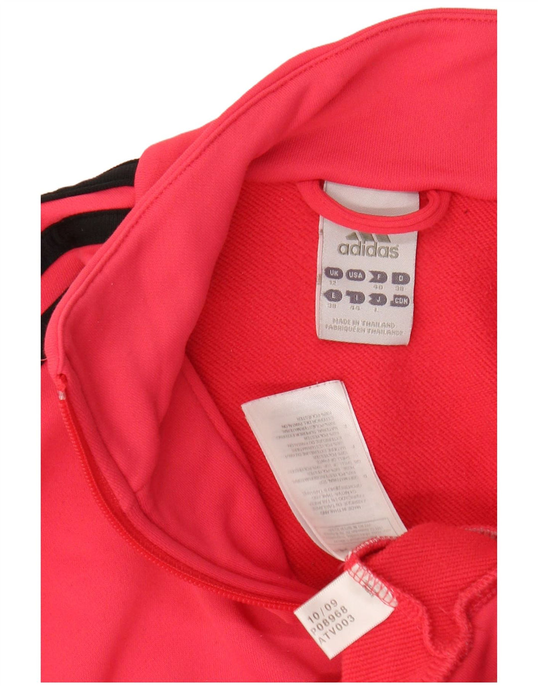 Giacca da tuta da donna ADIDAS UK 12 poliestere rosa medio