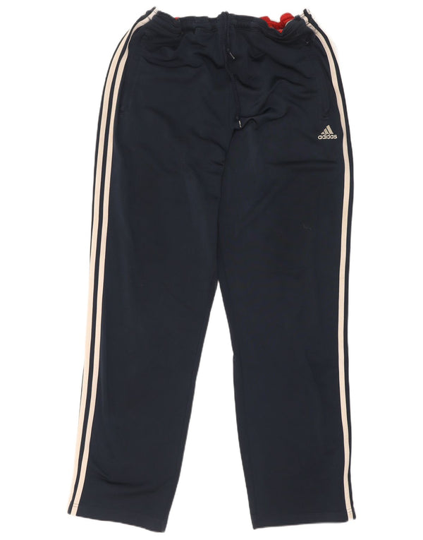 Pantaloni da tuta da uomo Adidas UK 44/46 Large Blu Navy Colourblock