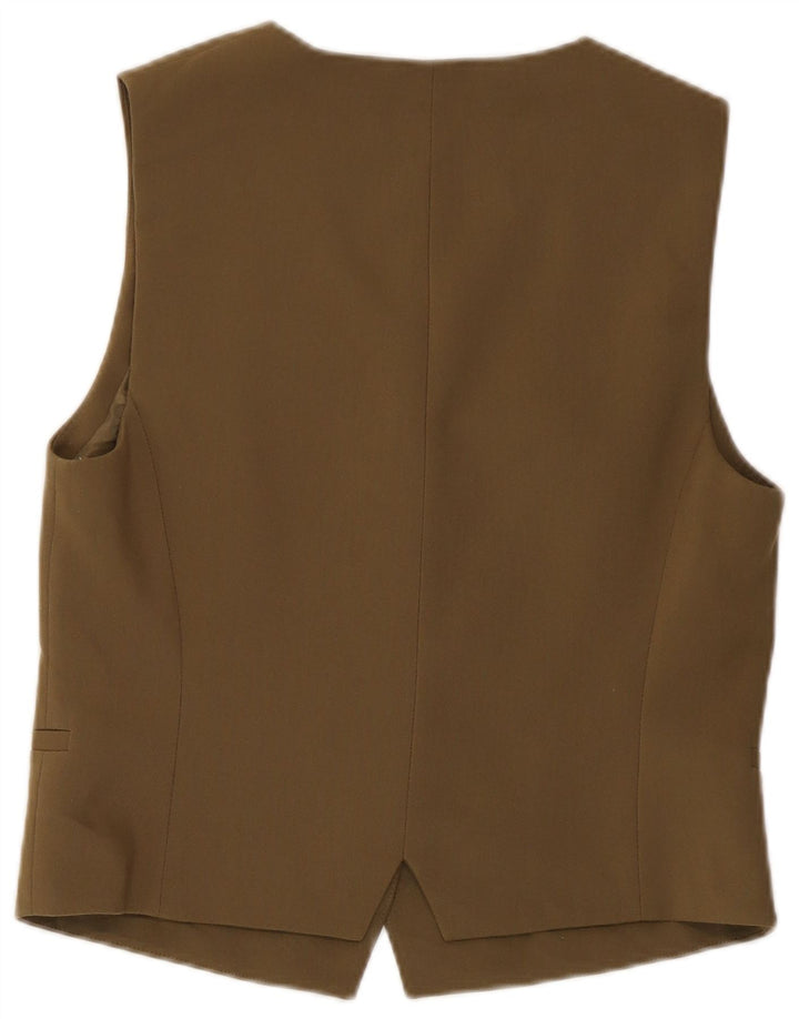 Gilet corto da donna Zara UK 12 poliestere kaki medio