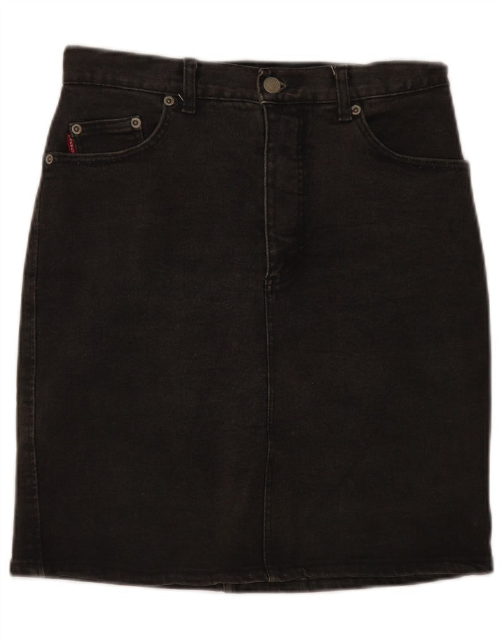 Gonna in denim da donna CARRERA W28 cotone nero medio