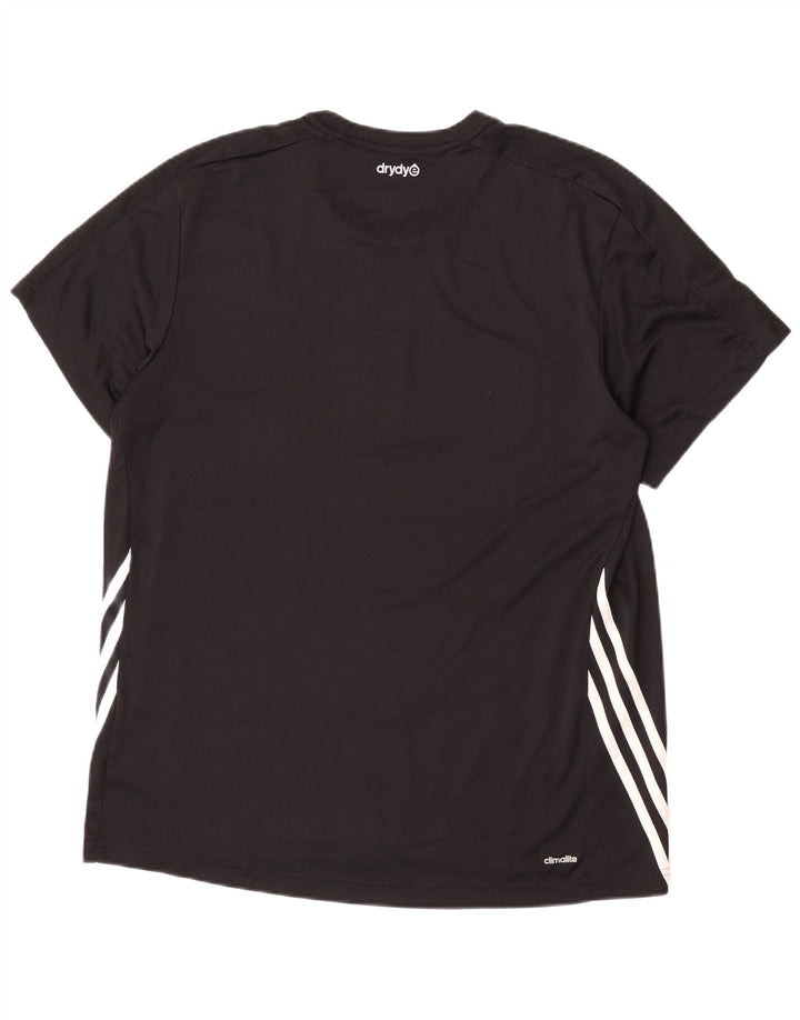 T-shirt Adidas Climalite da uomo Top XL poliestere nero