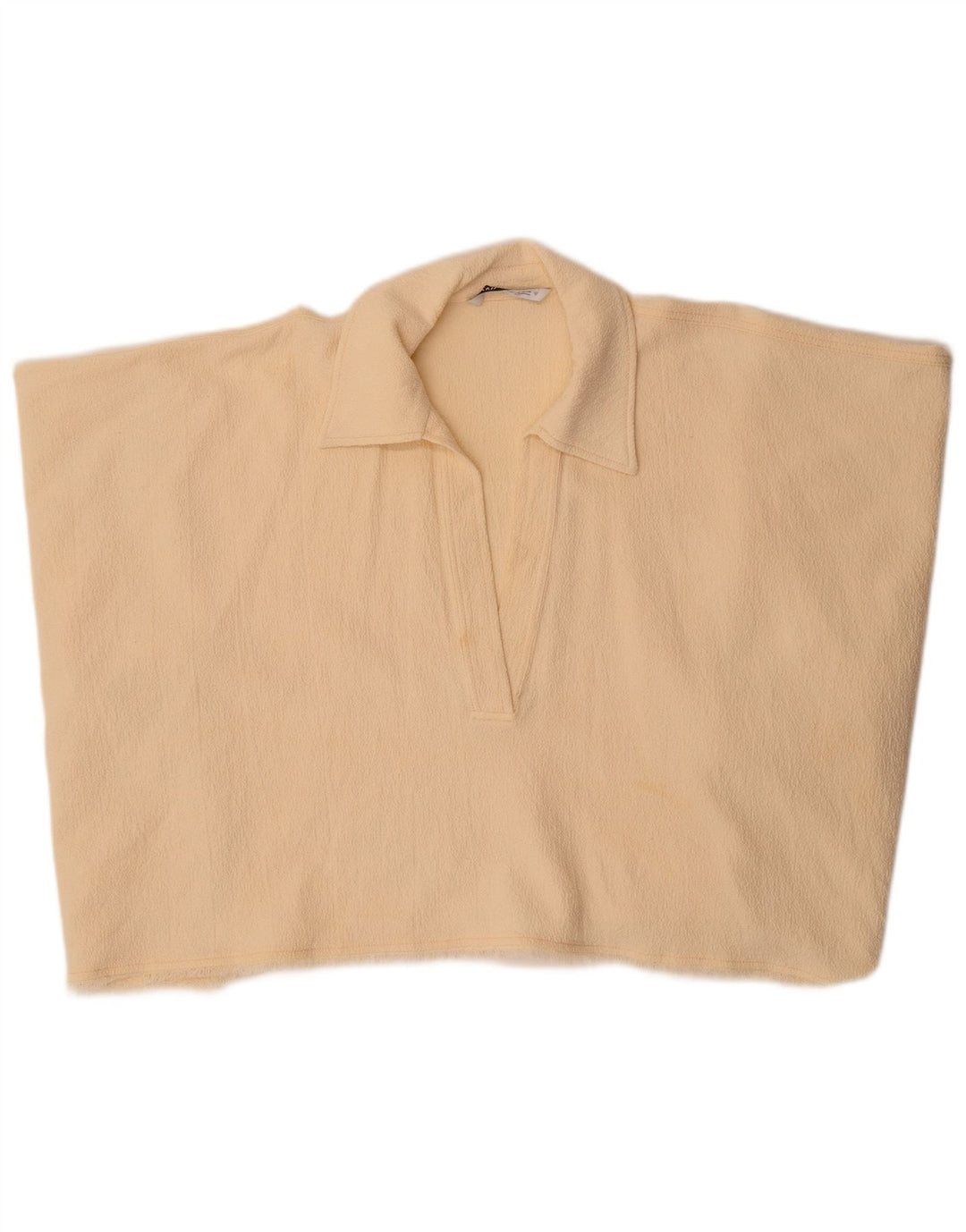 Top corto poncho da donna Zara UK 14 beige medio