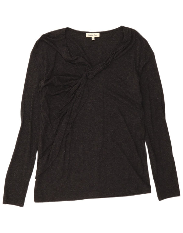 Top da donna a maniche lunghe Massimo Dutti UK 12 medio nero