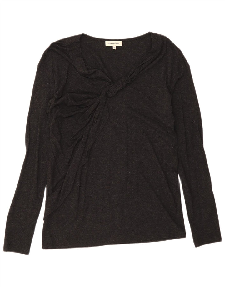 Top da donna a maniche lunghe Massimo Dutti UK 12 medio nero