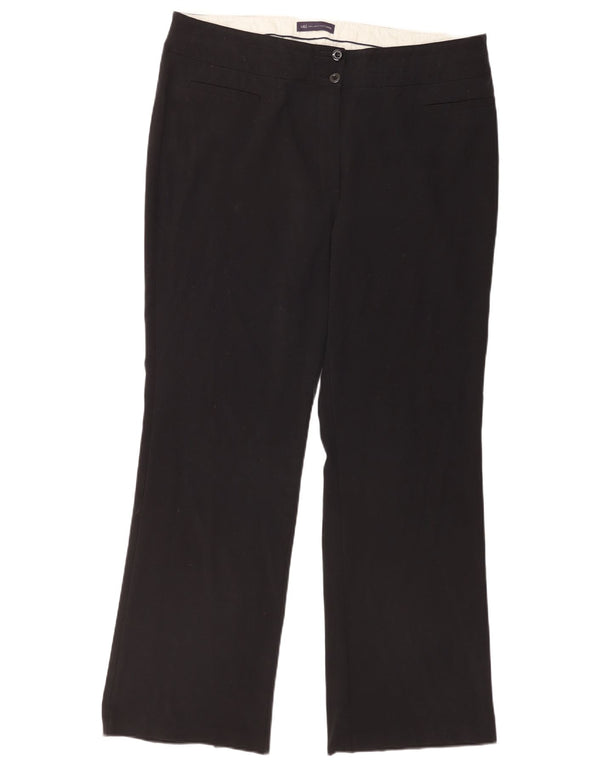 Pantaloni casual Bootcut da donna Marks & Spencer UK 18 XL W38 L32 Nero
