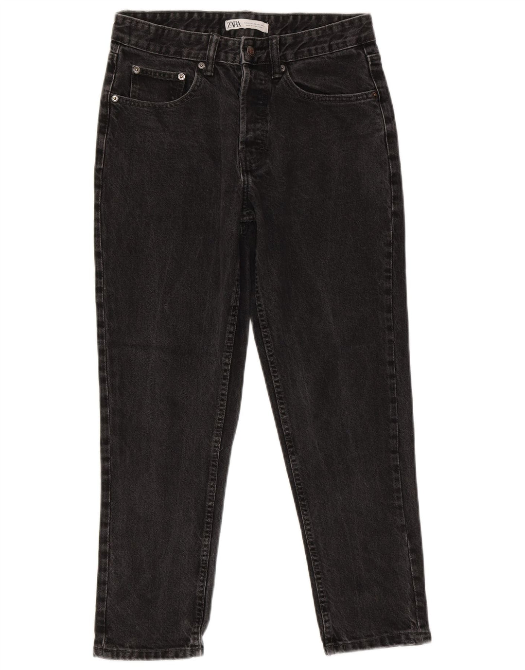 Jeans slim da uomo Zara EU 38 Small W30 L26 Cotone grigio