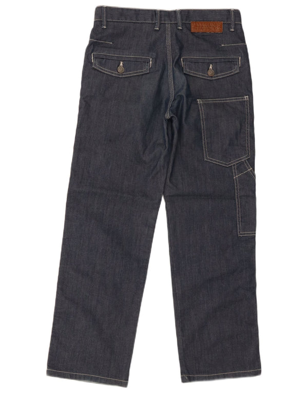 Jeans dritti cargo da ragazzo Burberry 15-16 anni W29 L26 cotone blu