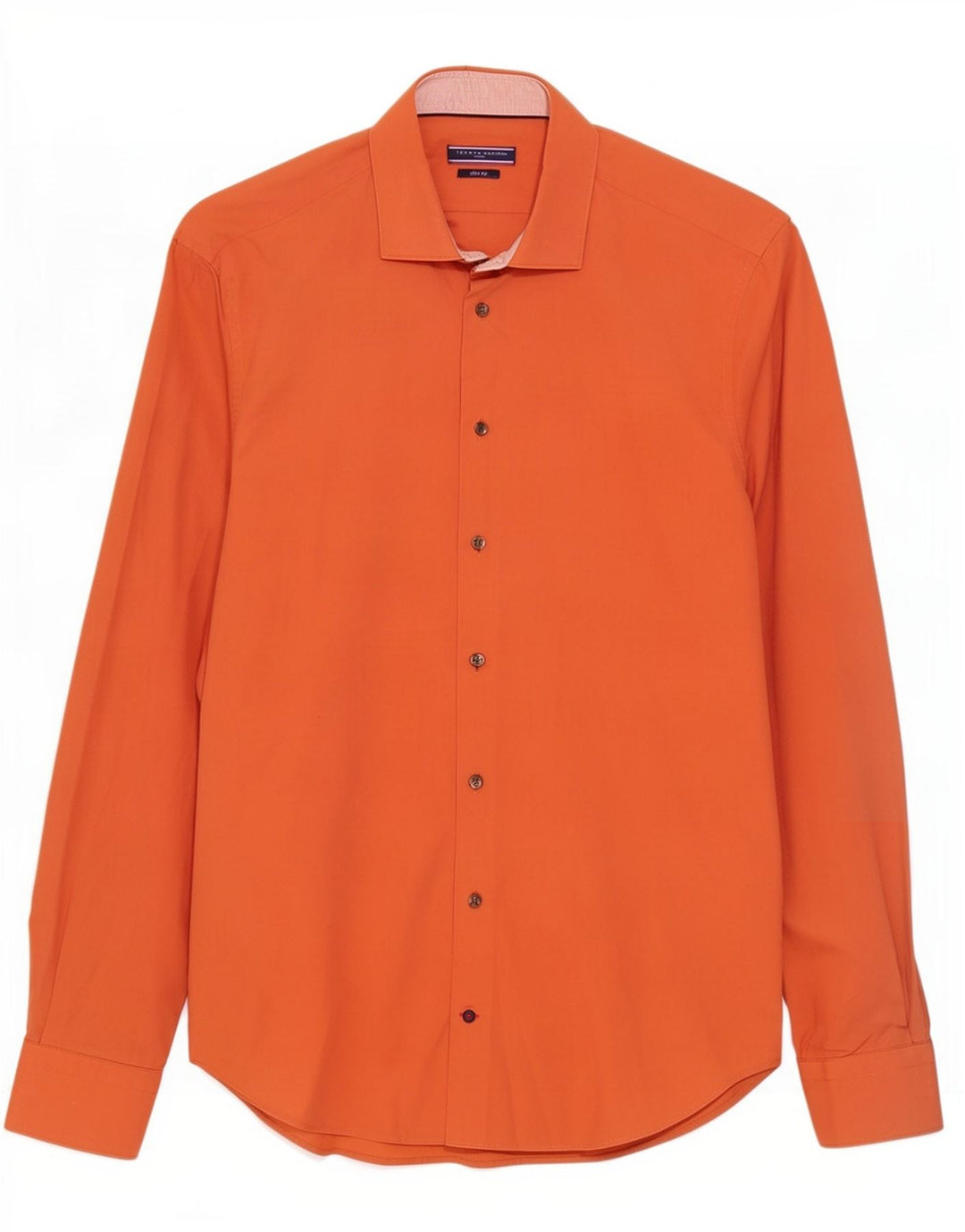 Camicia slim fit da uomo Tommy Hilfiger taglia 39 15 1/2 arancione medio