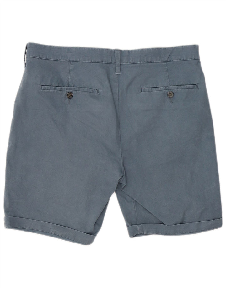 Pantaloncini chino da uomo Marks & Spencer W32 cotone blu medio