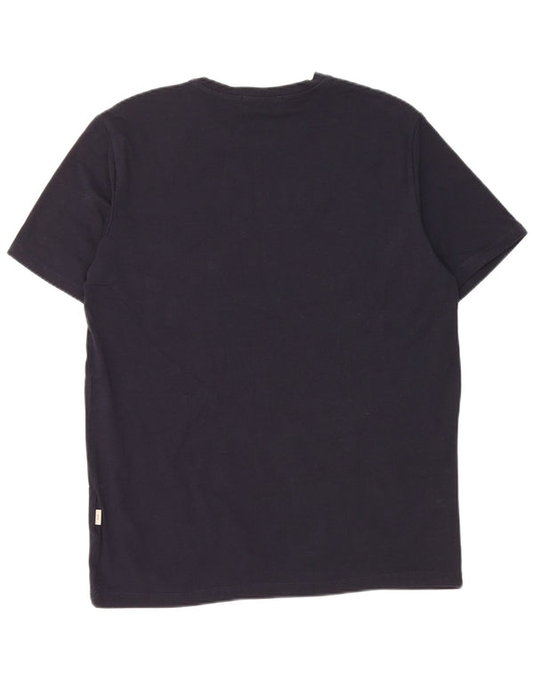 Liu Jo T-shirt Uomo Top Media Blu Navy in Cotone