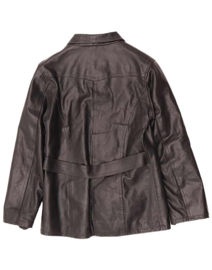 Giacca in pelle da donna Bayside UK 10 piccola nera