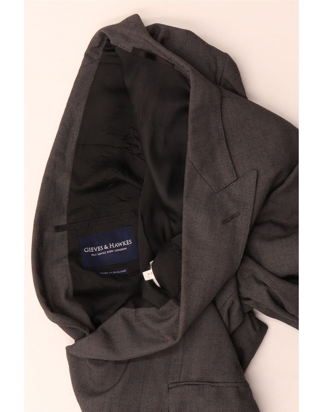 Giacca blazer slim fit da uomo Gieves & Hawkes UK 40 grande grigia