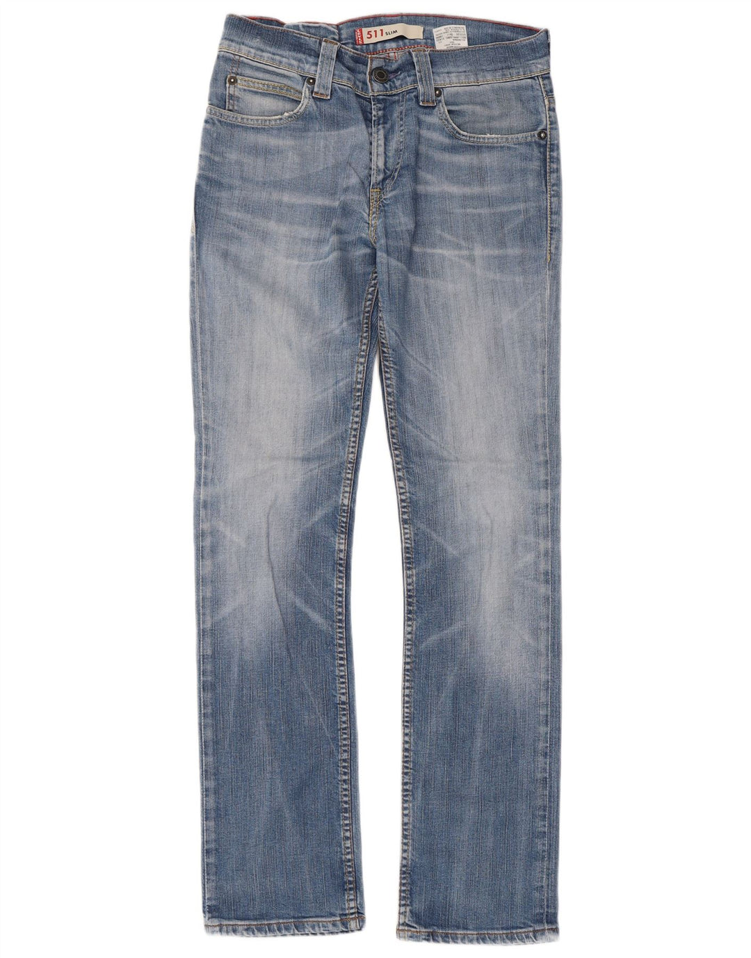 LEVI'S Womens 511 Slim Jeans W31 L32 Blue Cotton