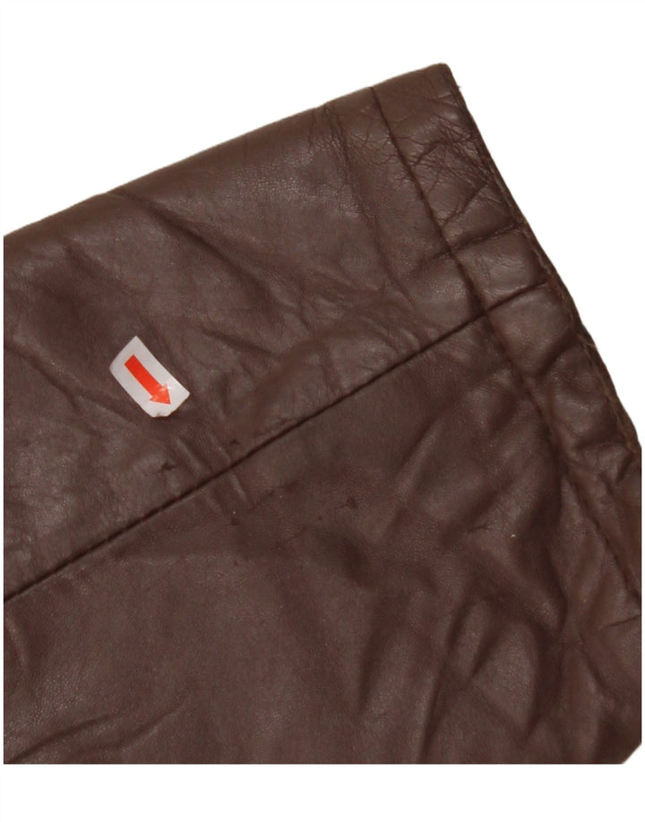 Giacca in pelle da uomo VINTAGE IT 56 3XL Marrone