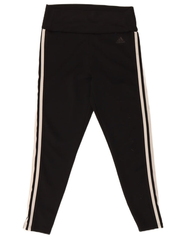 Leggings corti Adidas da donna UK 12/14 Poliestere nero medio