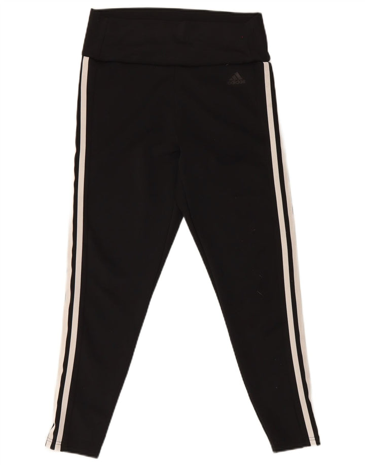 Leggings corti Adidas da donna UK 12/14 Poliestere nero medio