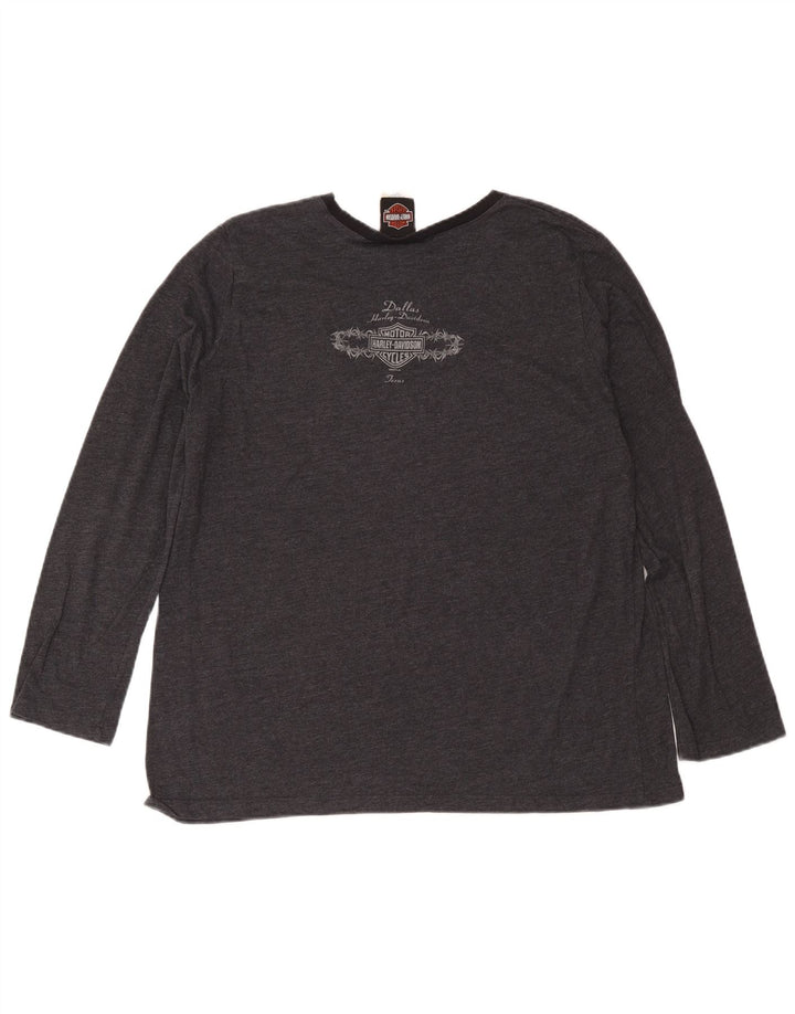 Maglietta a maniche lunghe da donna Harley Davidson UK 20 2XL Cotone grigio