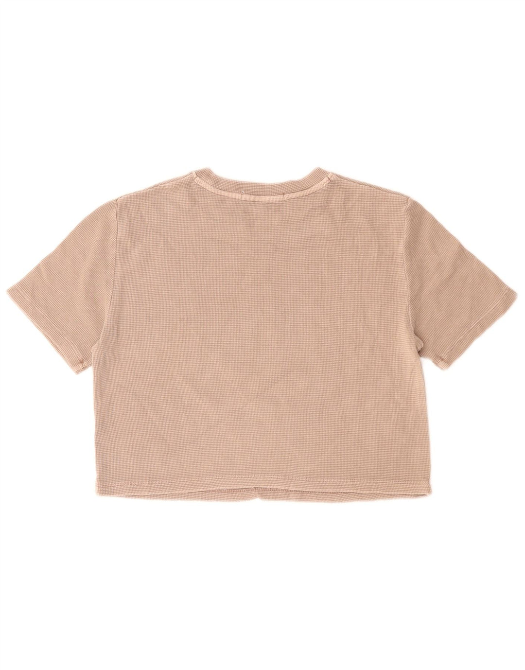 CALVIN KLEIN JEANS T-shirt corta da donna Top UK 10 Small Beige Cotone