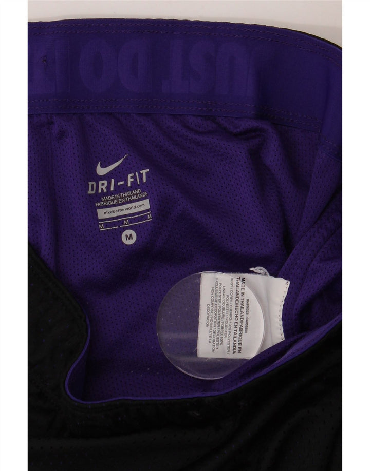 Pantaloncini sportivi NIKE da donna Dri Fit UK 12 medio nero poliestere