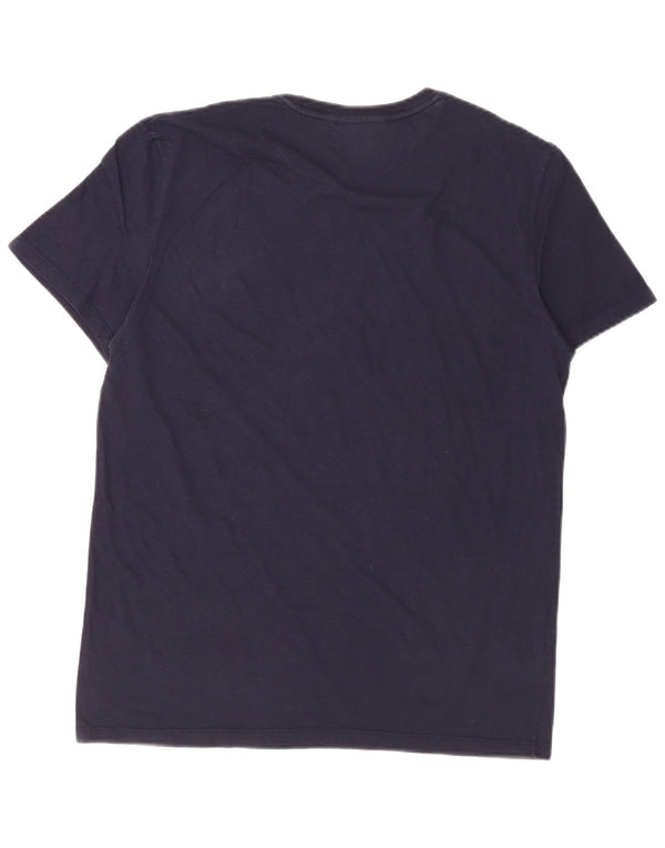 T-shirt Lacoste da uomo dalla vestibilità regolare, taglia 4, cotone blu navy medio