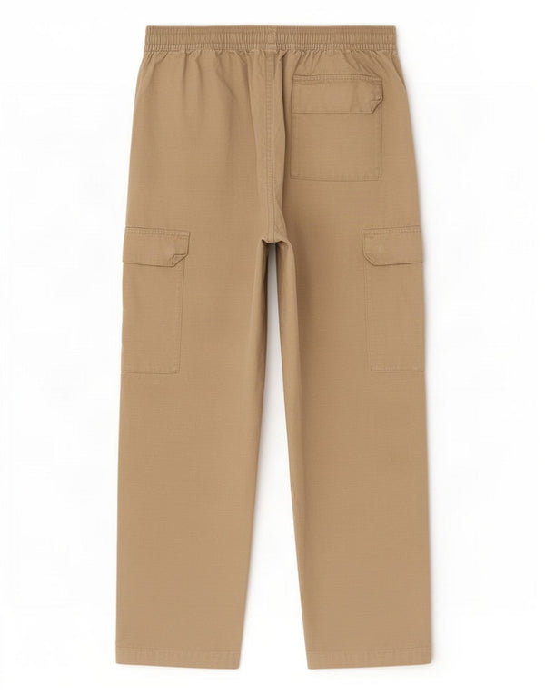 Nike Mens Straight Cargo Trousers Large W34 L28 Beige Pinstripe Cotton